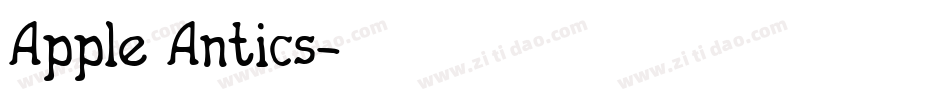 Apple Antics字体转换